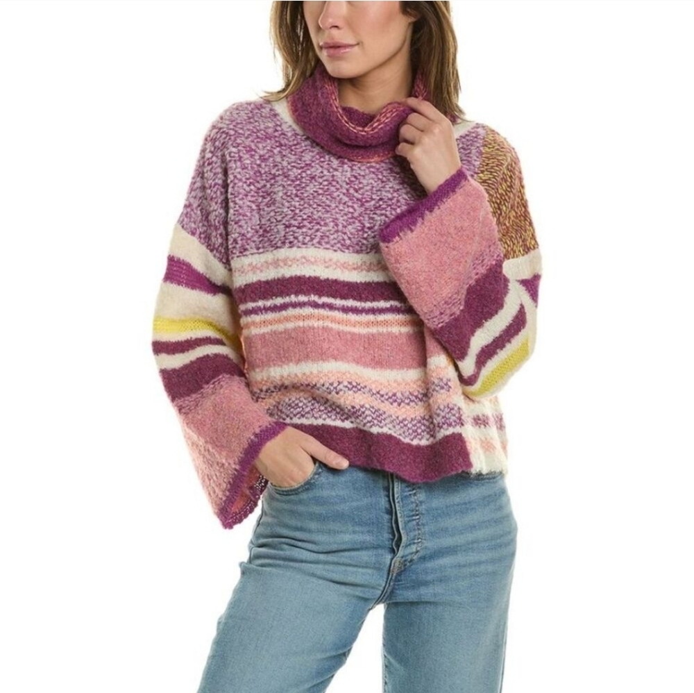 NWT FATE Turtleneck Wool-Blend Sweater